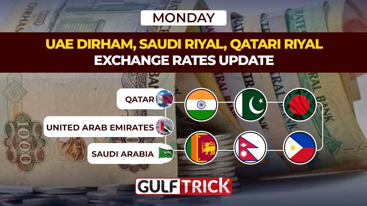 UAE Dirham, Saudi Riyal, Qatari Riyal Exchange Rates Update: 29 June 2026