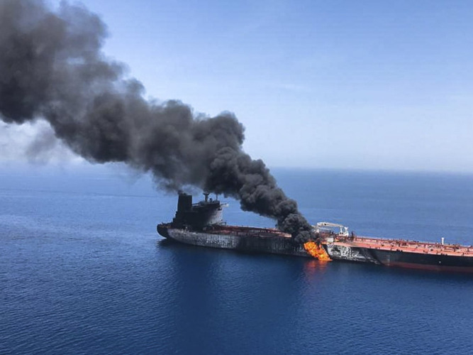Qatari LNG Tanker damaged near Strait of Hormuz after reports of Iranian missile attack