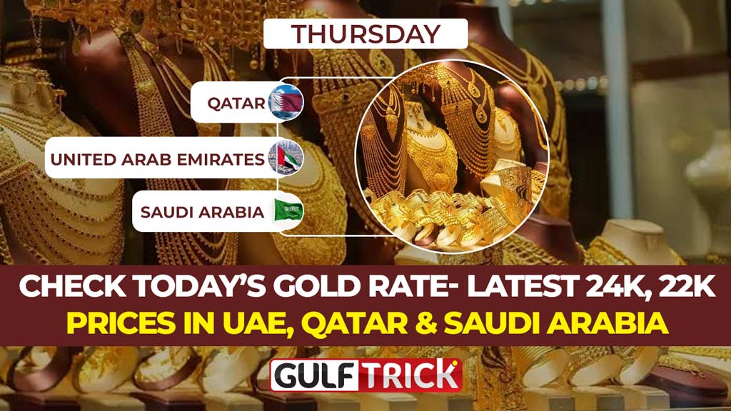 Check Today’s Gold Rate- Latest 24K, 22K Prices in UAE, Qatar & Saudi Arabia: 16 July 2026