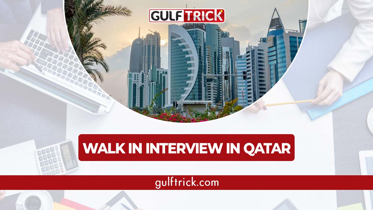 Walk-in Interview on September 11 for Maintenance Professionals in Qatar