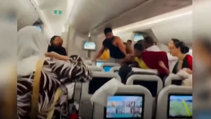 Video: Two Passengers Fight Inside Biman Bangladesh Airlines Flight