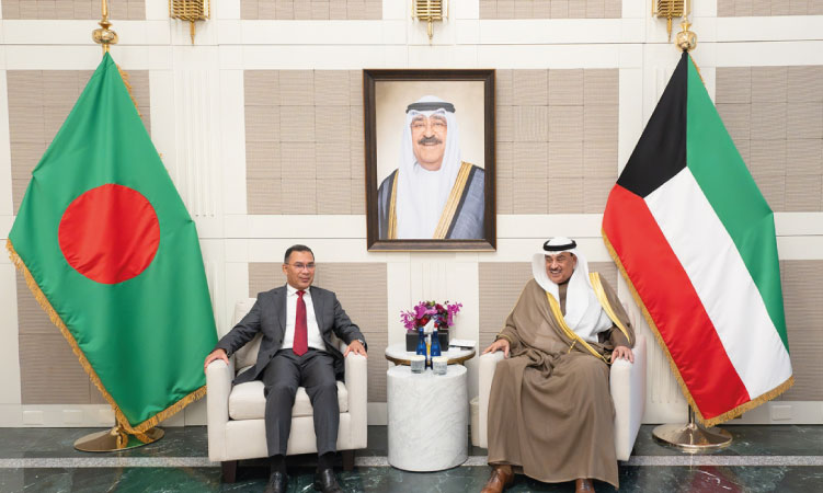 Kuwait Crown Prince Meets Bangladesh Prime Minister in New York to Strengthen Bilateral Relations