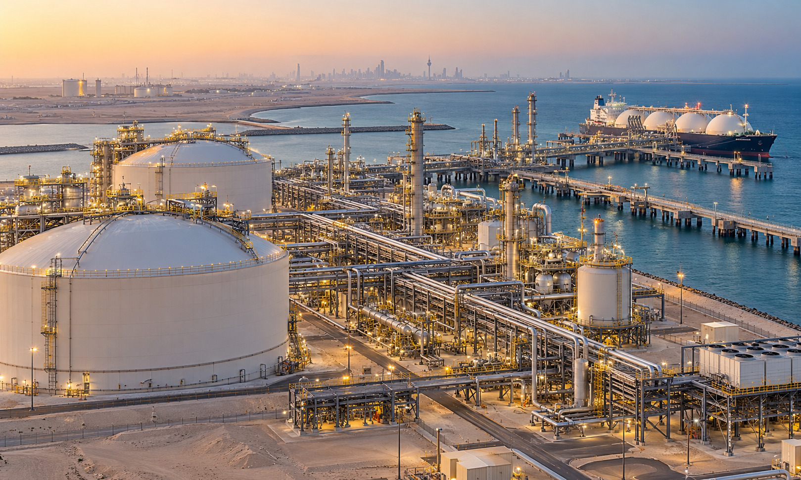Kuwait Plans Al-Zour LNG Gas Re-Liquefaction Unit