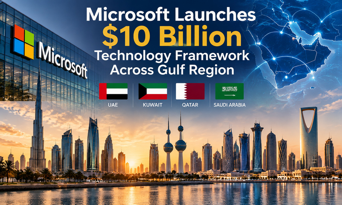 Microsoft Launches $10 Billion Technology Framework Across Gulf Region
