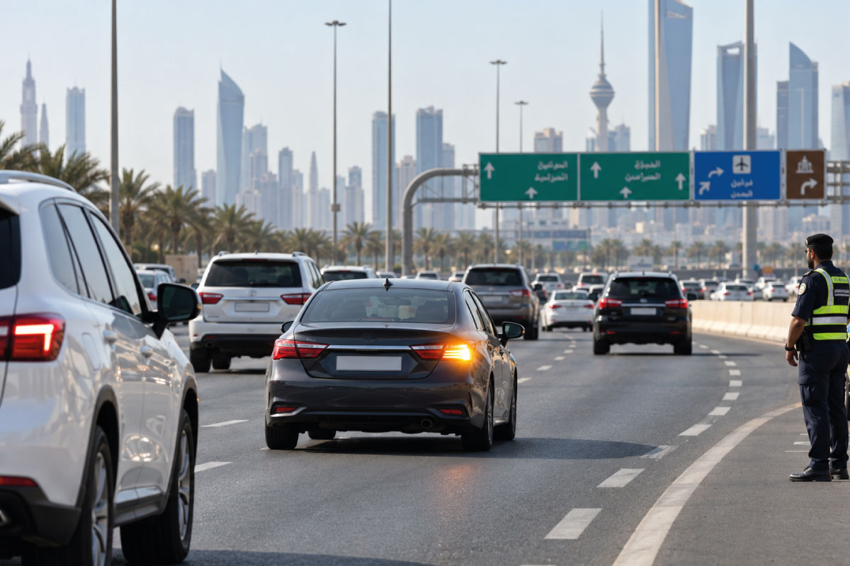 Kuwait Issues 372 Traffic Violations for Failing to Use Turn Signals