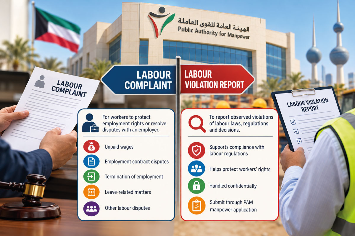 - Kuwait Labour Rights: PAM Explains Complaints, Violation Reports and Confidentiality