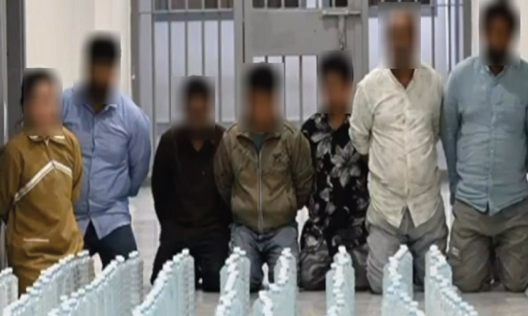Seven Arrested in Wafra Liquor Factory Raid